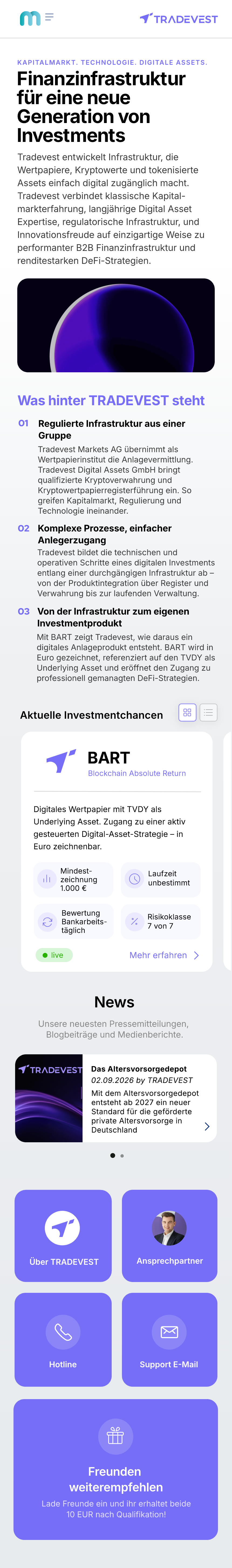 Tradevest Brand Space in myGate